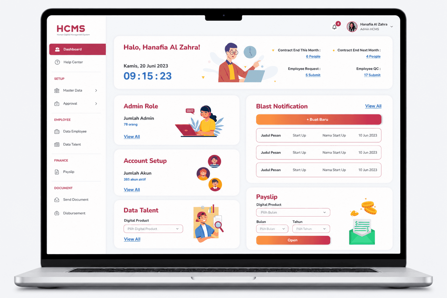 HCMS(Admin) - Scala by Metranet